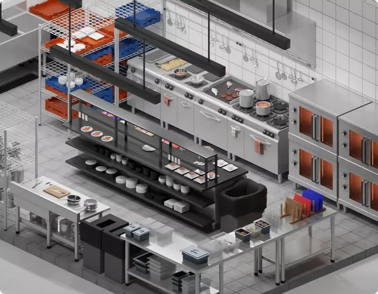 Commercial kitchen design
